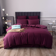 Постельное белье Фиолетовое страйп-сатин изображение