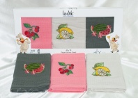 Набор кухонных полотенец Ladik Фрукты 3 шт. от интернет-магазина Галактика текстиля Набор кухонных полотенец Ladik Фрукты 3 шт. Фото