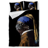 Фото Постельное бельё Модный мопс от интернет-магазина Галактика текстиля