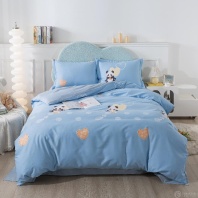 Постельное белье из фланели Сердца и панды изображение