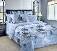 Постельное белье Новогоднее голубое от интернет-магазина Галактика текстиля Постельное белье Новогоднее голубое Изображение