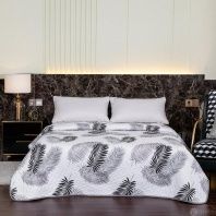 Покрывало стеганое С перьями от интернет-магазина Галактика текстиля картинка Покрывало стеганое С перьями