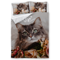 Фотография Постельное бельё С изображением Кошки