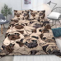 Фото Постельное бельё Много мопсов не бывает от интернет-магазина Галактика текстиля