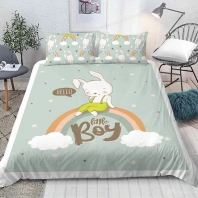 Фотография Постельное белье Кролик на радуге