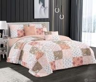 картинка Покрывало Лама розовый шоколад 