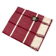 Плед Красный клетчатый от интернет магазина galatekstil.ru Фотография Плед Красный клетчатый