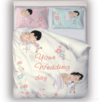Постельное белье День свадьбы от интернет-магазина Галактика текстиля Постельное белье День свадьбы изображение