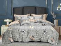 Постельное белье Серое поплин Клео изображение