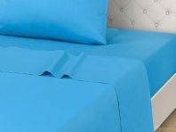 Простыня сатин голубая (PRC-14) от интернет-магазина Галактика текстиля Простыня сатин голубая (PRC-14) фотография