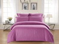 Постельное белье Страйп-сатин цикламен изображение