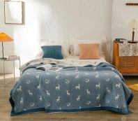 Покрывало-одеяло Sailid Олени и сердца от интернет-магазина Галактика текстиля Изображение Покрывало-одеяло Sailid Олени и сердца