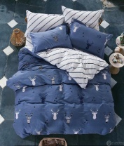  Постельное белье Tango С оленями синее Изображение
