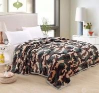 Фотография Плед Милитари коричневый