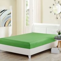 Простыня на  резинке поплин Зелёная фотография