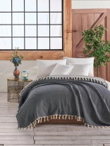 Покрывало NAZBONC BLACK от интернет-магазина Галактика текстиля картинка Покрывало NAZBONC BLACK