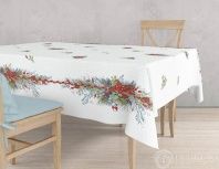 Скатерть Новогодняя из рогожки фото