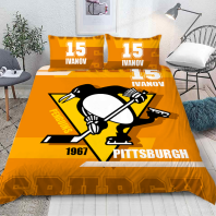 Постельное бельё Питтсбург Пингвинз хоккейный клуб от интернет-магазина Галактика текстиля Фотография Постельное бельё Питтсбург Пингвинз хоккейный клуб