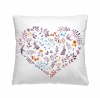 Декоративная подушка-думочка СЕРДЦЕ от интернет-магазина Галактика текстиля Декоративная подушка-думочка СЕРДЦЕ фотография