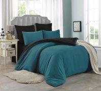 Постельное белье Однотонное Водная синь изображение