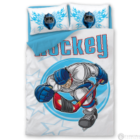 Постельное бельё Hockey player от интернет-магазина Галактика текстиля Фотография Постельное бельё Hockey player