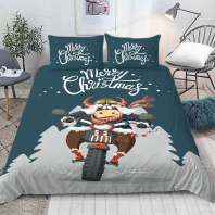 Картинка Постельное белье Бык - Байкер 