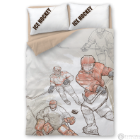 Постельное бельё Граффити хоккей от интернет-магазина Галактика текстиля Фотография Постельное бельё Граффити хоккей