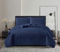 картинка Покрывало Roxette синее стёганое