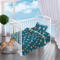 Постельное белье Зайцы, Лисы, Олени от интернет-магазина Галактика текстиля Фотография Постельное белье Зайцы, Лисы, Олени