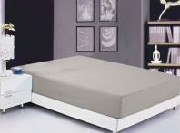 Простыня на резинке софткоттон серая (PRMF-6) фотография