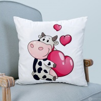 Изображение Декоративная наволочка Влюбленная коровка 