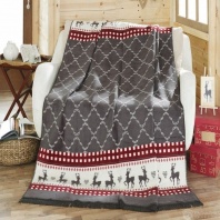 Изображение Плед хлопковый Олени