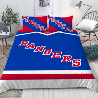 Постельное бельё Рейнджерс хоккейный клуб от интернет-магазина Галактика текстиля Фотография Постельное бельё Рейнджерс хоккейный клуб