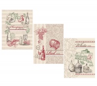 Набор кухонных полотенец White wine Фото