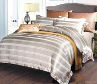 Постельное белье Жаккард в полоску изображение