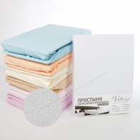 Простыня на резинке трикотажная (PT белая) от интернет-магазина Галактика текстиля Простыня на резинке трикотажная (PT белая) фотография