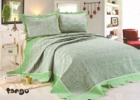 картинка Покрывало Montblanc велюр зеленое