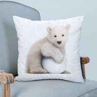 Изображение Декоративная наволочка Белый медведь 