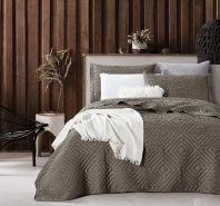 Покрывало Dark Coffee 220-98 от интернет-магазина Галактика текстиля картинка Покрывало Dark Coffee 220-98