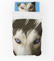 Постельное белье Голубоглазая хаски изображение