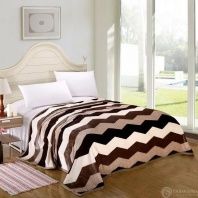 Плед Разноцветный зигзаг от интернет магазина galatekstil.ru Фотография Плед Разноцветный зигзаг