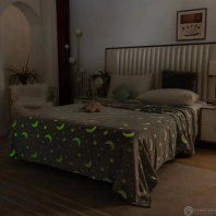 Плед Moonlight светится в темноте от интернет-магазина Галактика текстиля Фотография Плед Moonlight светится в темноте