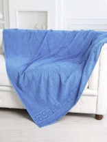 Фото Простыня махровая Светло-голубая