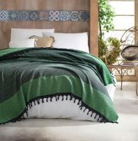 картинка Покрывало LAKE зеленое