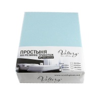 Простыня на резинке трикотажная PT бирюзовая от интернет-магазина Галактика текстиля Простыня на резинке трикотажная PT бирюзовая фотография