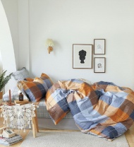 Постельное белье Valtery Нарядная клетка изображение