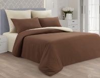 Постельное белье Valtery Коричневое софткоттон изображение