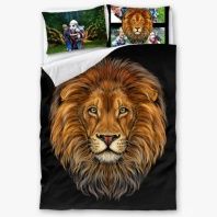 Изображение Постельное бельё По фото Со львом от интернет-магазина Галактика текстиля