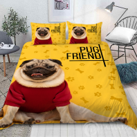 Постельное белье Мопс The power of smile изображение