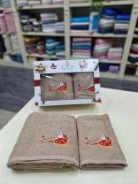 Полотенца банные Classis A.Kahve (св.коричневый) от интернет-магазина Галактика текстиля Полотенца банные Classis A.Kahve (св.коричневый) фотография